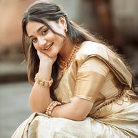 Regal Gold Kanjivaram Tissue Saree