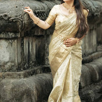 Regal Gold Kanjivaram Tissue Saree