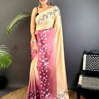 Vibrant Soft Chinnon Chiffon Floral Saree