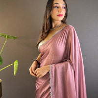Sunset Glow Rangoli Silk Saree