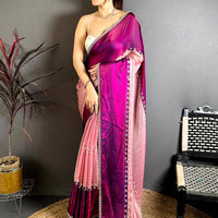 Radiant Peal Satin Tissue Saree