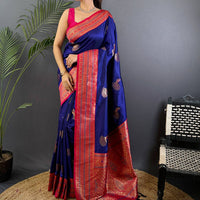 Royal Purple Soft Silk Kanjivaram Saree