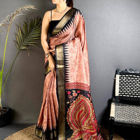 Radiance Kalamkari Dola Silk Saree