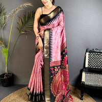 Majestic Kalamkari Dola Silk Saree