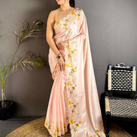 Soft Chiffon Floral Print Saree
