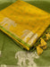 Yellow Pure Silk Bandhani Butti Saree