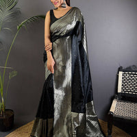 Black Beauty Soft Silk Saree