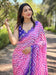 Trendy Leheriya And Striped Print Saree