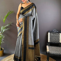 Exclusive Gold Zari Katan Silk Saree