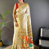 Majestic Rudraksh Paithani Silk Saree