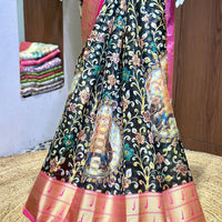 Intricate Kalamkari Printed Saree