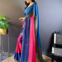 Radiant Multi Color Zarocan Saree