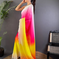 Radiant Soft Chiffon Ombre Print Saree