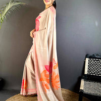 Artistic Swarovski Chinnon Floral Saree