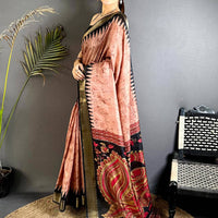 Radiance Kalamkari Dola Silk Saree