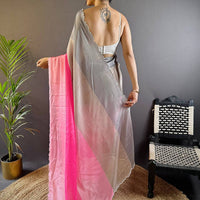 Zarocan Stone Cut Work Border Saree