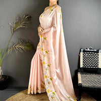 Soft Chiffon Floral Print Saree