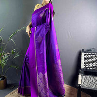 Wine Kolam Silk Heritage Saree