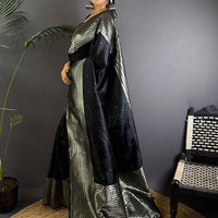 Black Beauty Soft Silk Saree