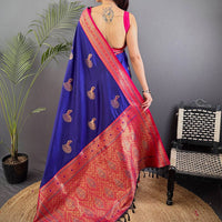 Royal Purple Soft Silk Kanjivaram Saree