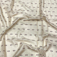 Cream Tussar Silk Madhubani Print Saree