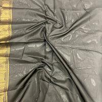 Black Soft Silk Sona Chandi Zari Weaving Saree