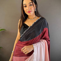 Celestial Glow Zarocan Chiffon Saree