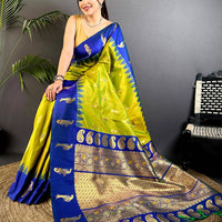 Peacock Charm Soft Silk Pattu Saree