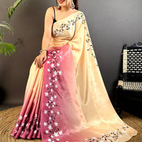 Vibrant Soft Chinnon Chiffon Floral Saree