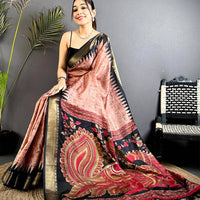 Radiance Kalamkari Dola Silk Saree