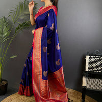 Royal Purple Soft Silk Kanjivaram Saree