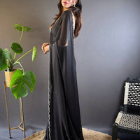 Black Rangoli Silk Saree