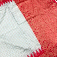 Cupric Sulfate Soft Silk Gadwal Weaving Saree
