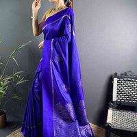 Purple Kolam Silk Heritage Saree