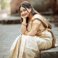 Regal Gold Kanjivaram Tissue Saree