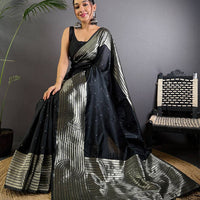 Black Beauty Soft Silk Saree
