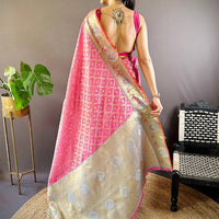 Zari Minakari Kota Doria Saree