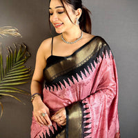 Majestic Kalamkari Dola Silk Saree