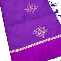 Wine Kolam Silk Heritage Saree