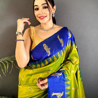 Peacock Charm Soft Silk Pattu Saree