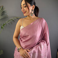 Tussar Ghicha Silk Floral Patchwork Saree