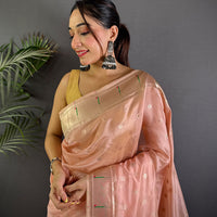 Royal Minakari Weave Soft Organza Paithani Saree
