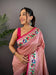 Baby Pink Soft Silk Paithani Meenakari Saree