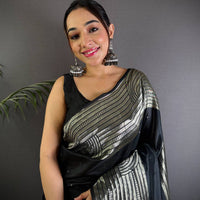 Black Beauty Soft Silk Saree