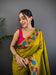 Mustard Yeola Paithani Soft Silk Saree