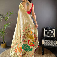 Majestic Rudraksh Paithani Silk Saree