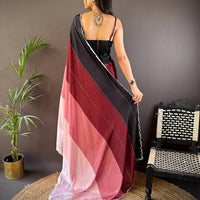 Celestial Glow Zarocan Chiffon Saree