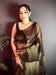 Radiant Gold Zari Striped Chiffon Saree