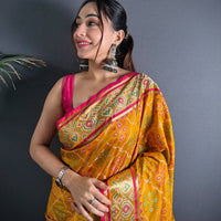 Graceful Pochampally Patola Silk Saree