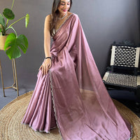 Sunset Glow Rangoli Silk Saree